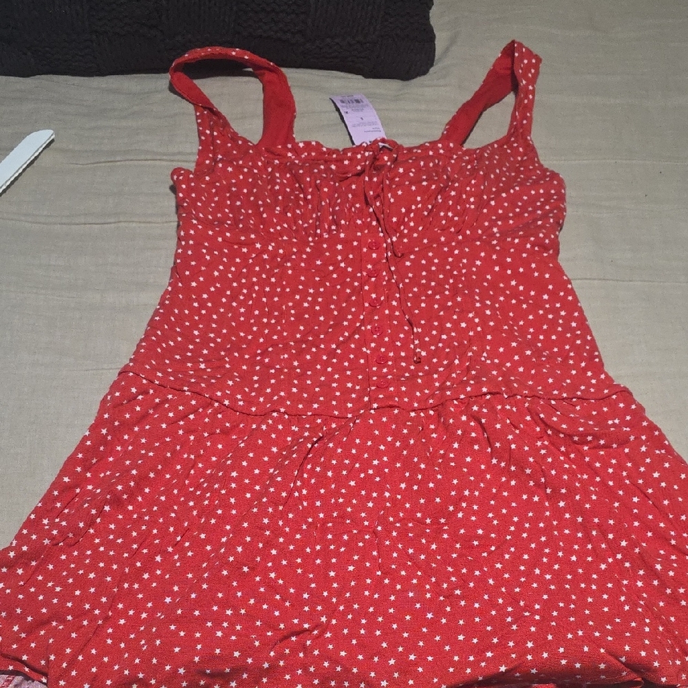 Wild Fable Red Star Print Dress